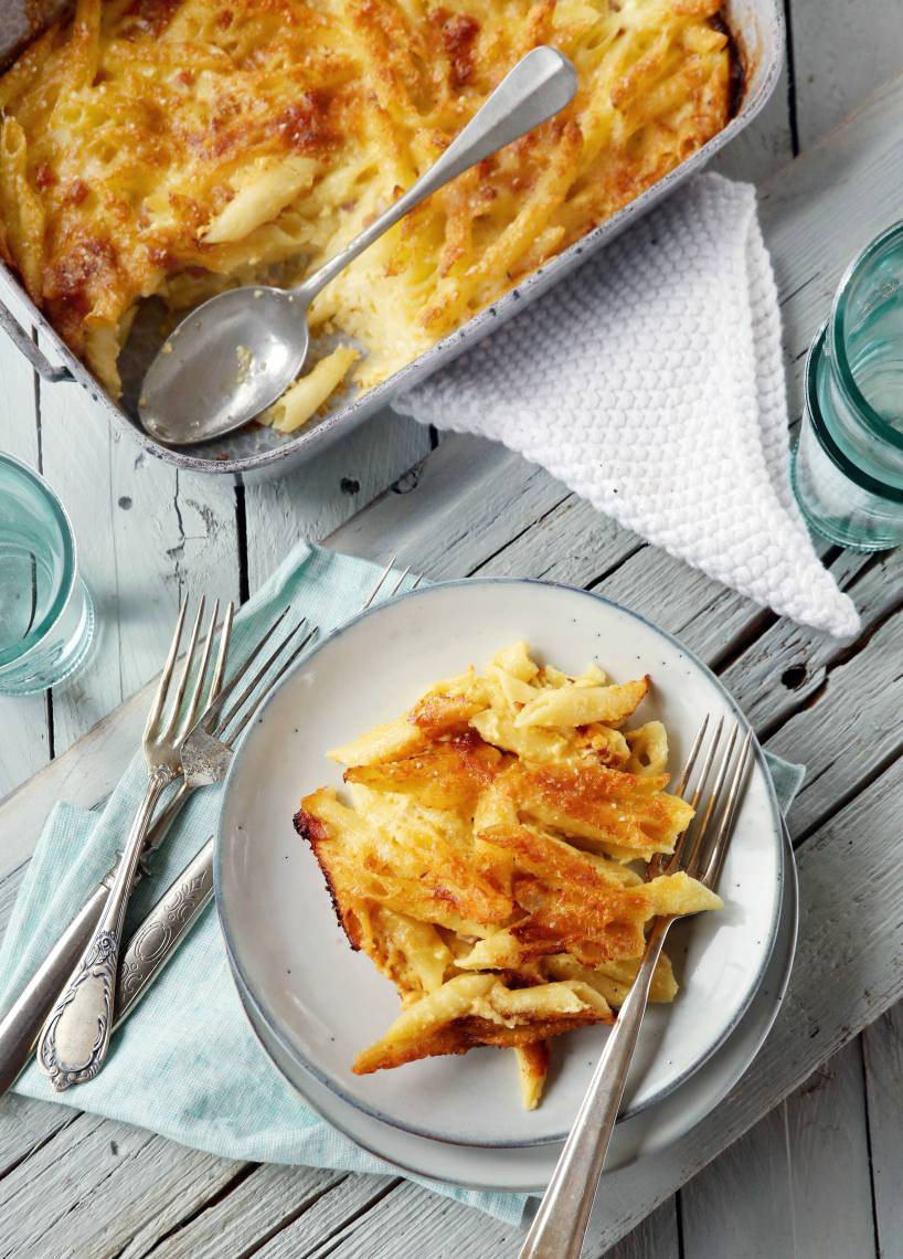 Nudelauflauf à la Carbonara