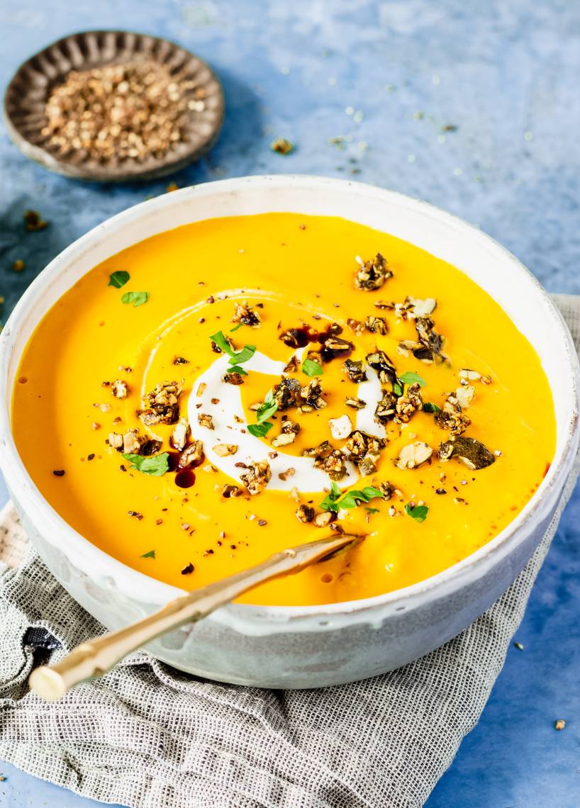 Orientalische Low-Carb Kürbissuppe