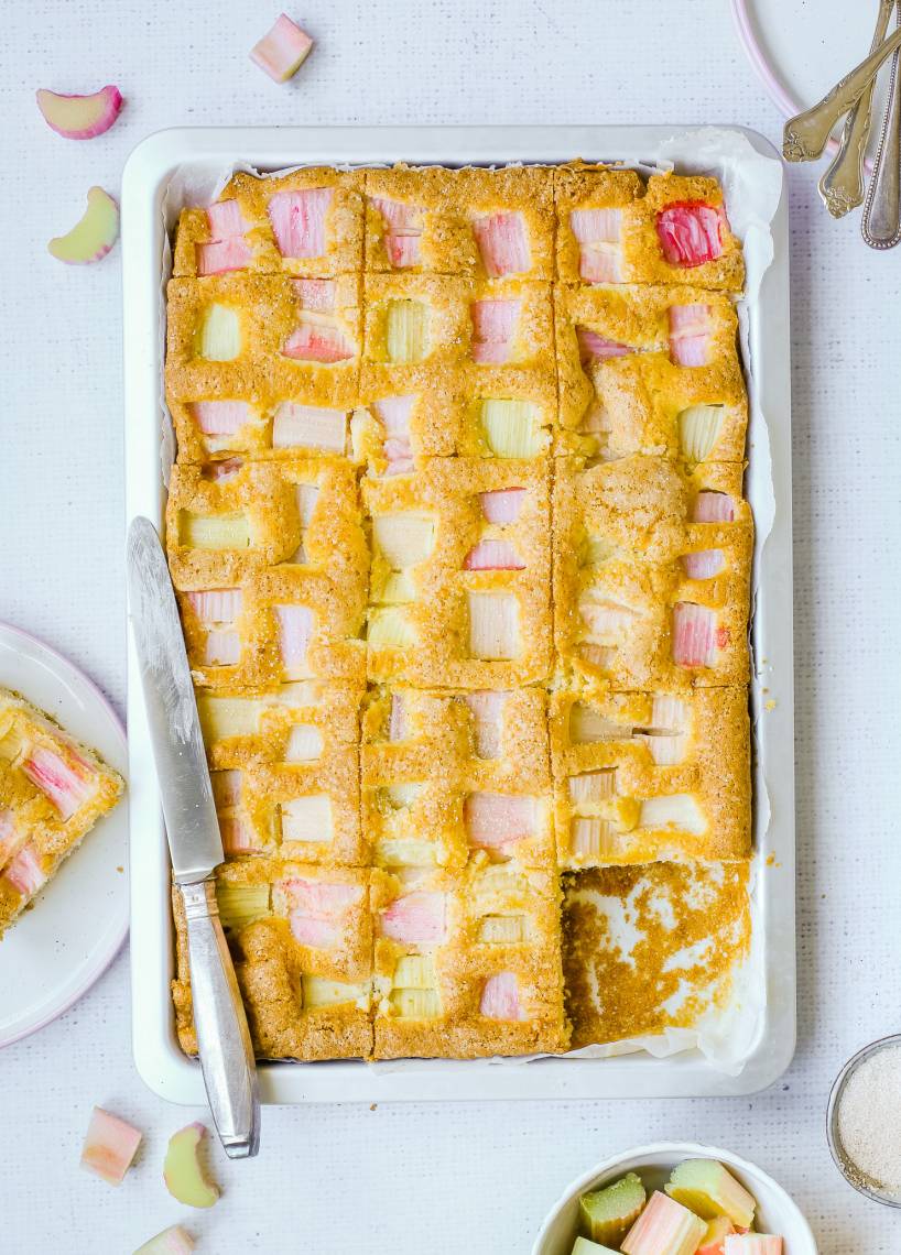 Rhabarberkuchen vom Blech