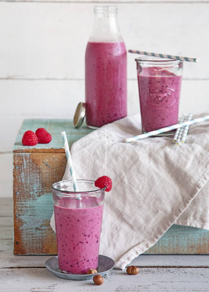 Roter Beeren-Shake