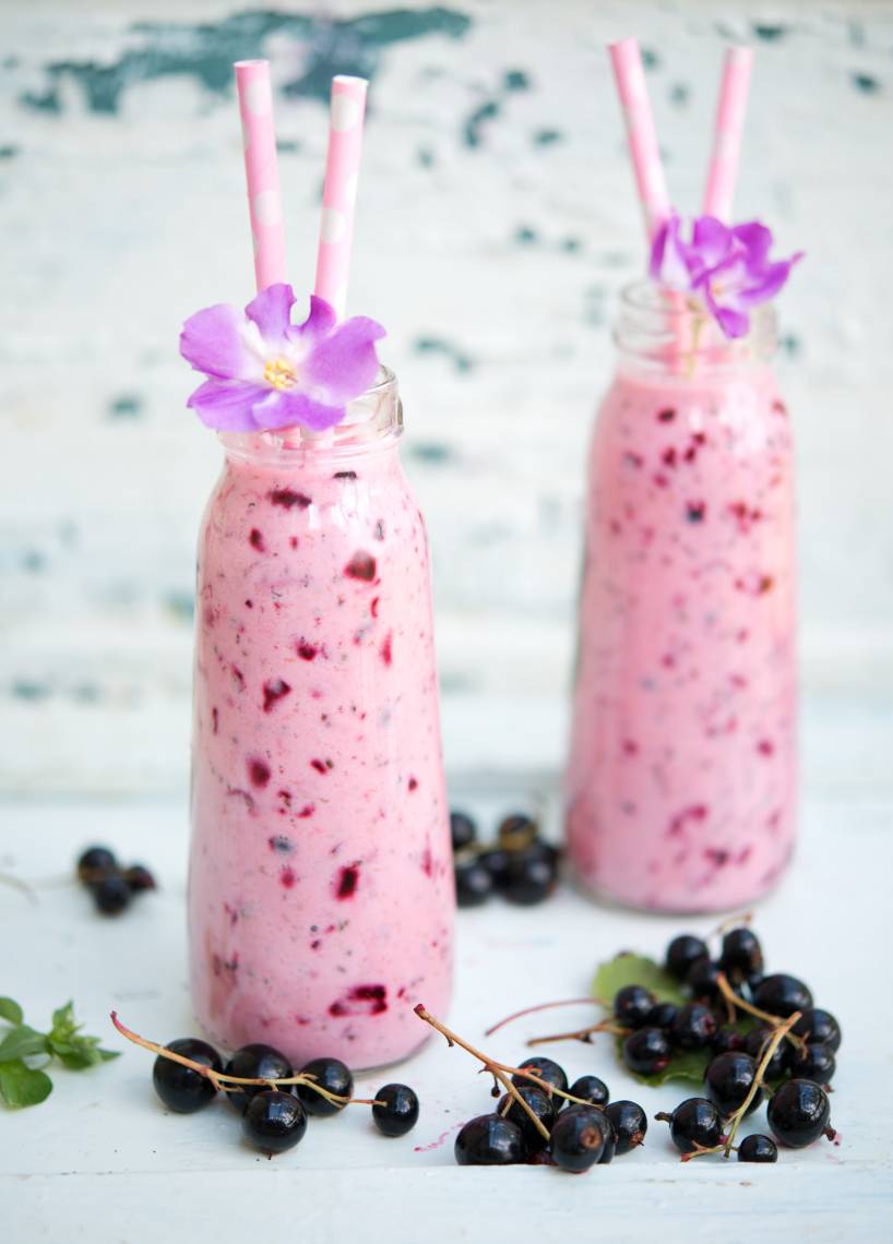 Schwarze-Johannisbeer-Smoothie