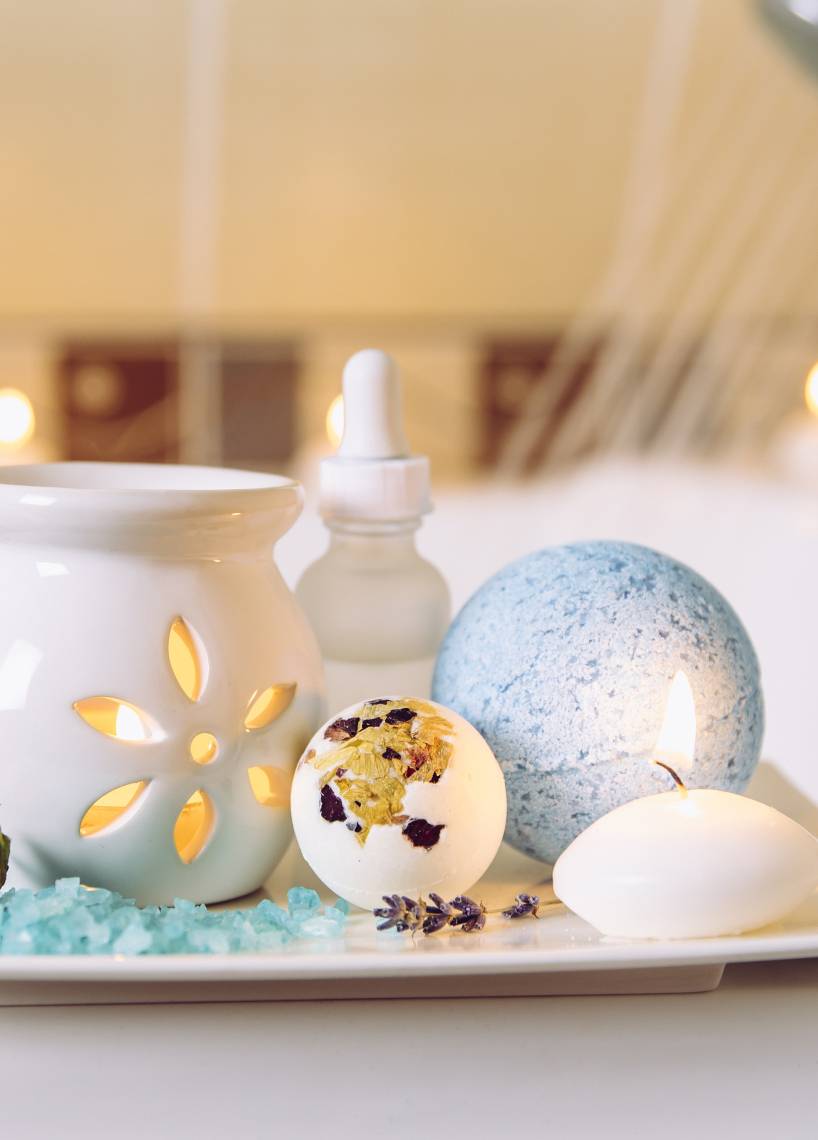 Sprudelnde Badekugeln