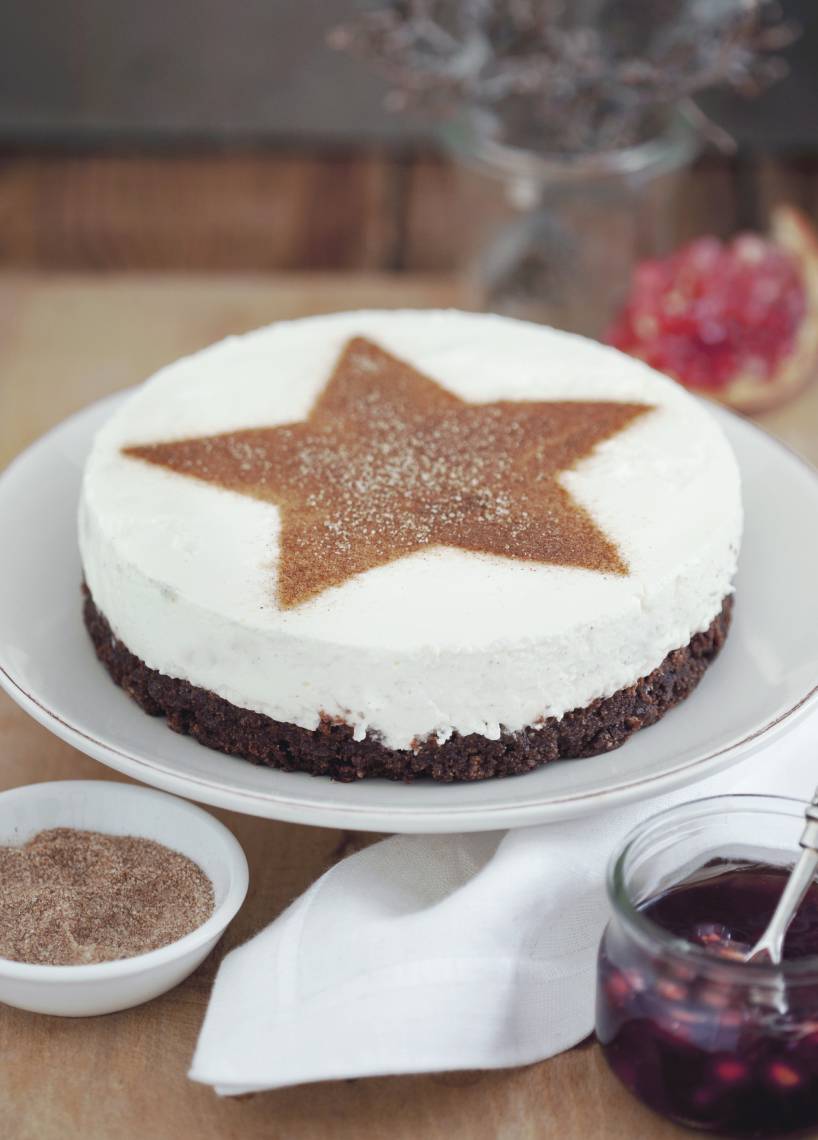 Sterntorte mit Weihnachtszucker