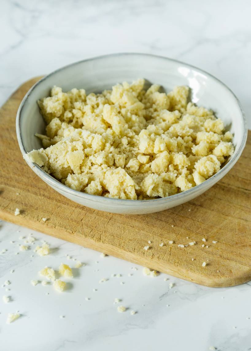 2-in-1-Teig für Boden und Streusel
