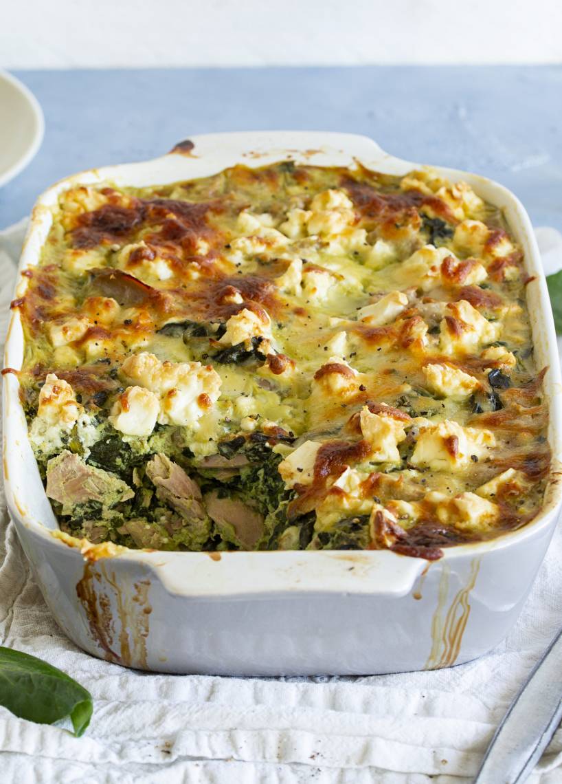 Thunfisch Spinatauflauf