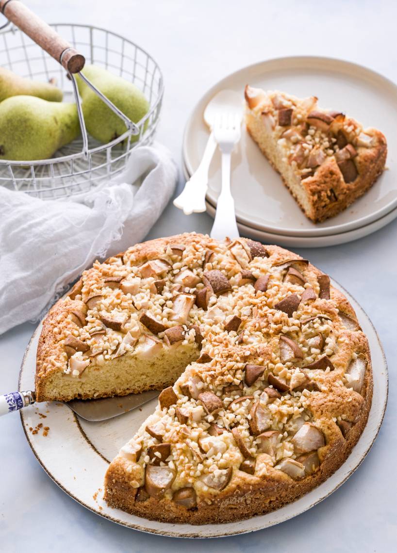 Versunkener Birnenkuchen