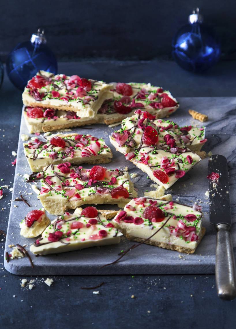 Weiße Schokoschnitten