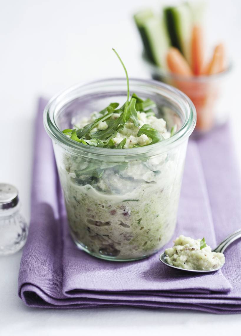 Zucchinicreme mit Rucola