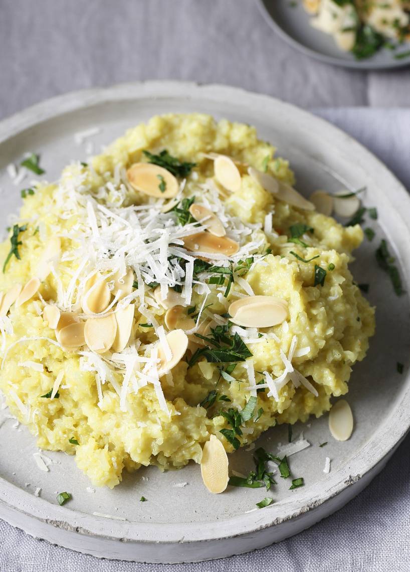 Blumenkohl-Risotto mit Mandeln