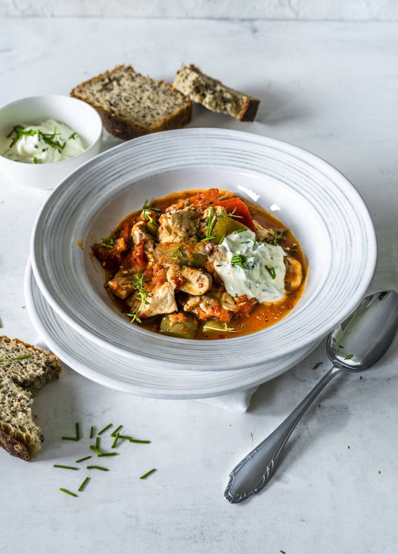 Bunter Schnitzeltopf