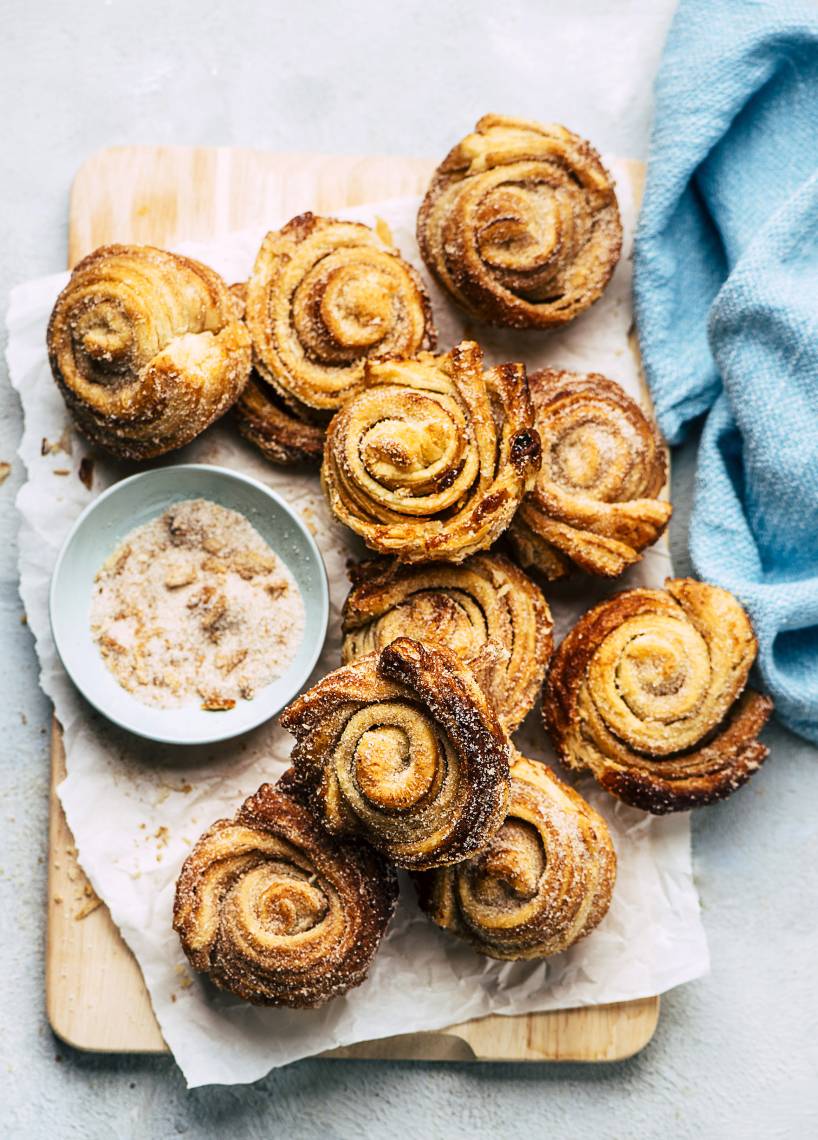 Cruffins mit Zimt-Zucker