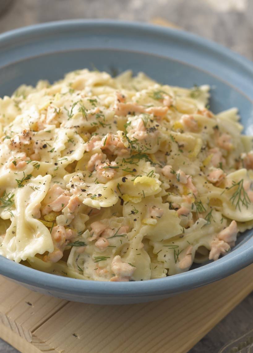 Farfalle mit Lachs-Dill-Soße