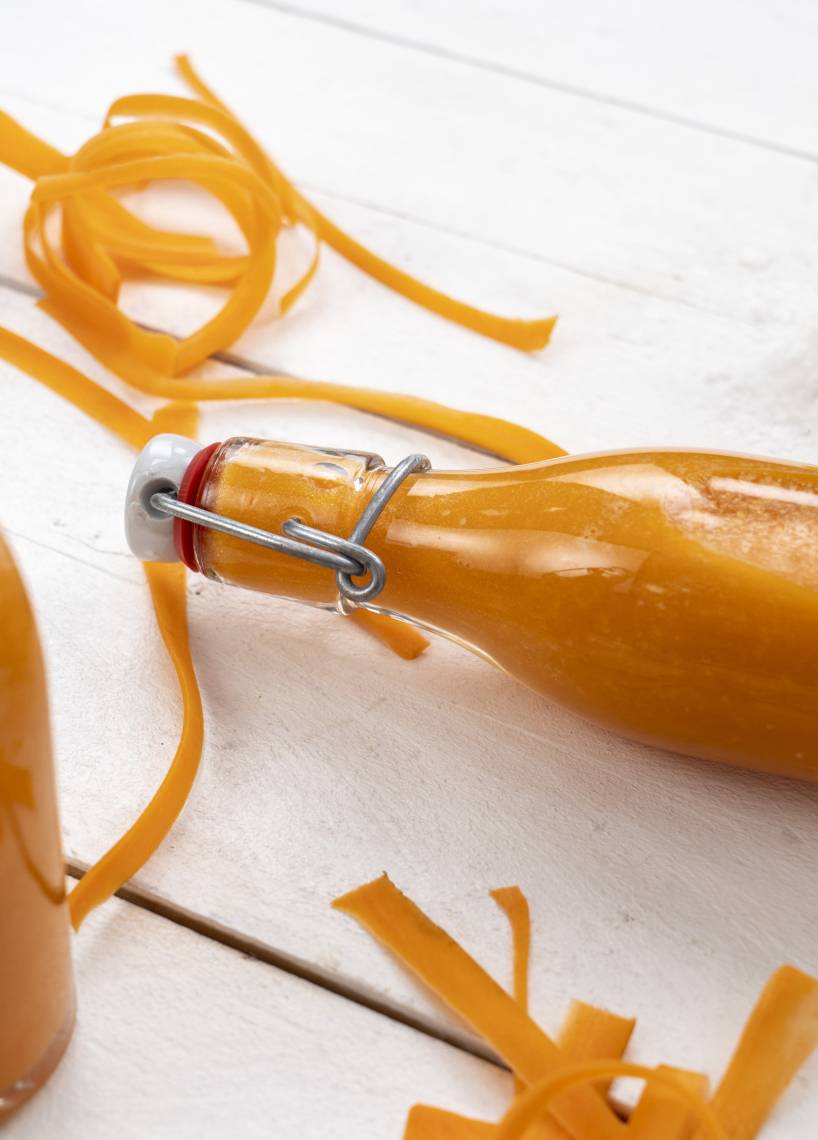 Karotte-Physalis-Shot