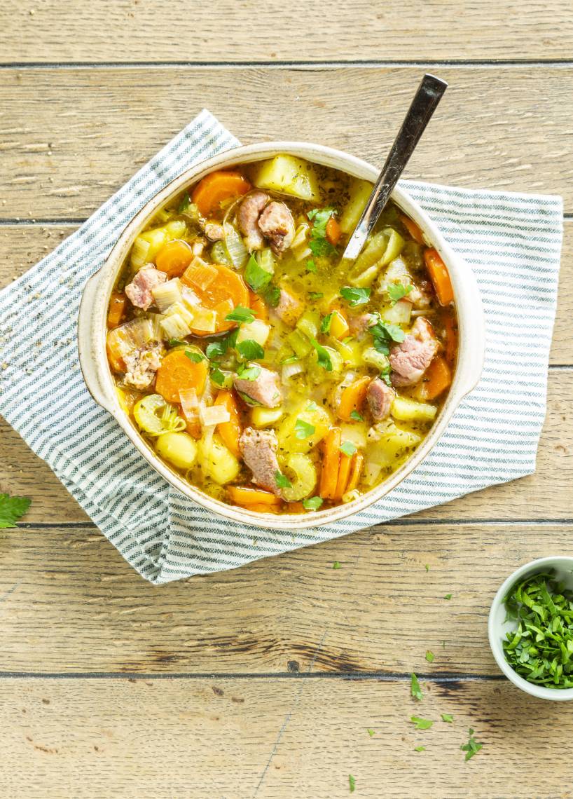 Kassler-Gemüse-Eintopf