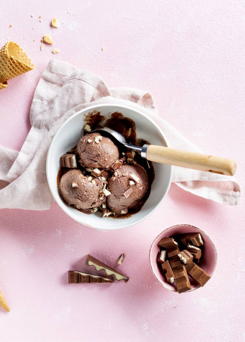 "Kinderschokolade"-Eis