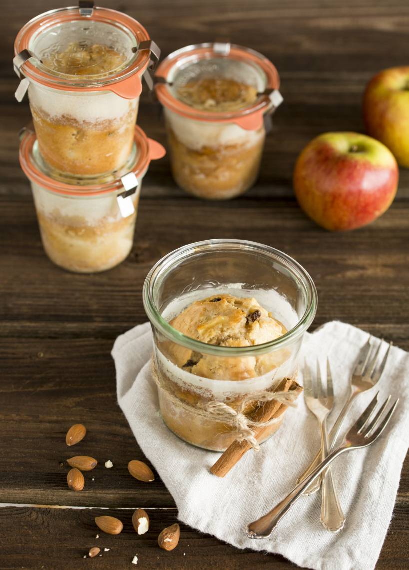 Kleine Bratapfelkuchen