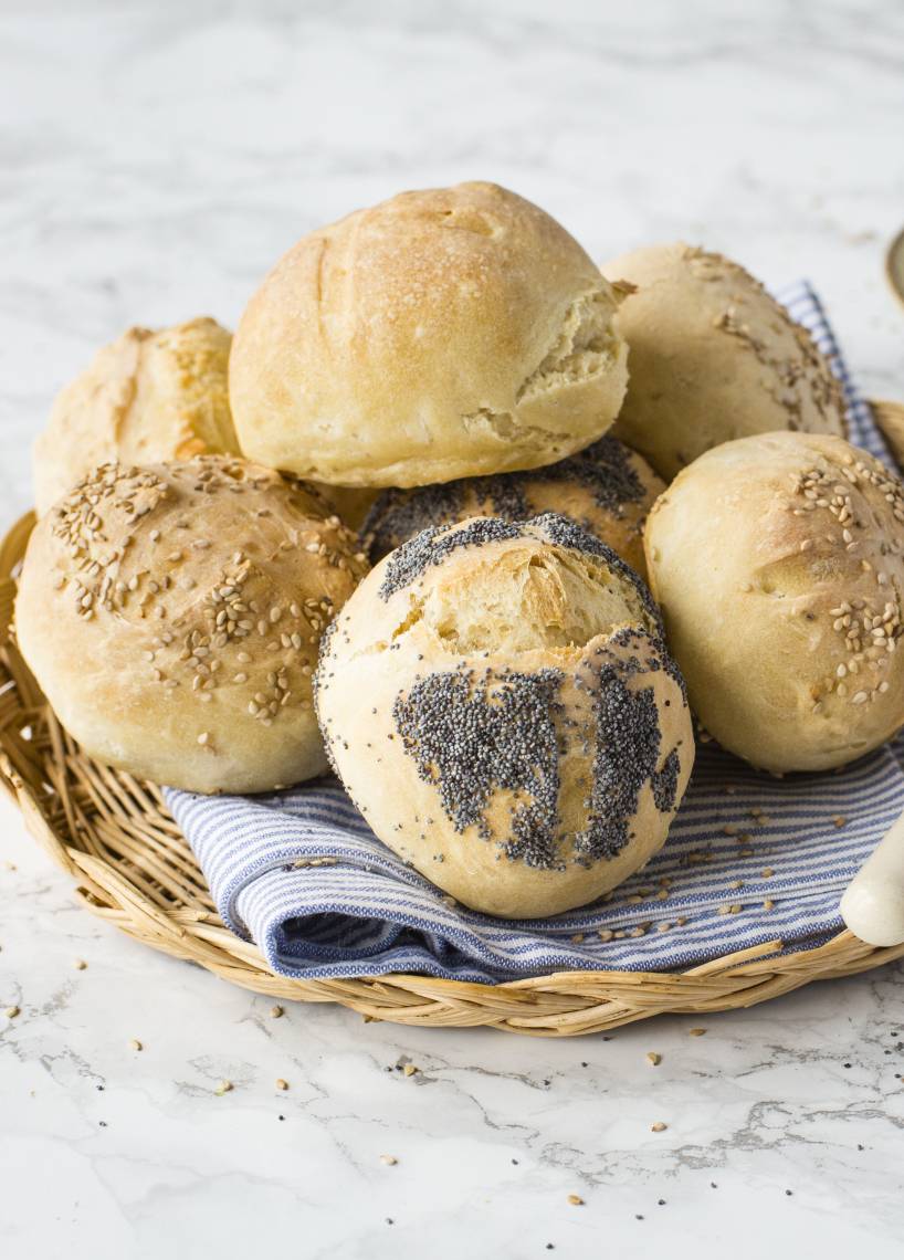 Knackige Sonntagsbrötchen