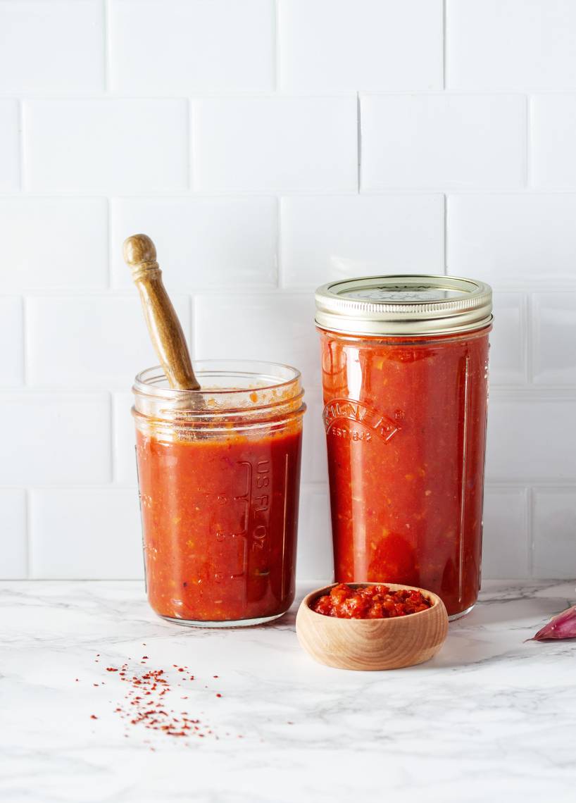 Pastasoße aus Paprika