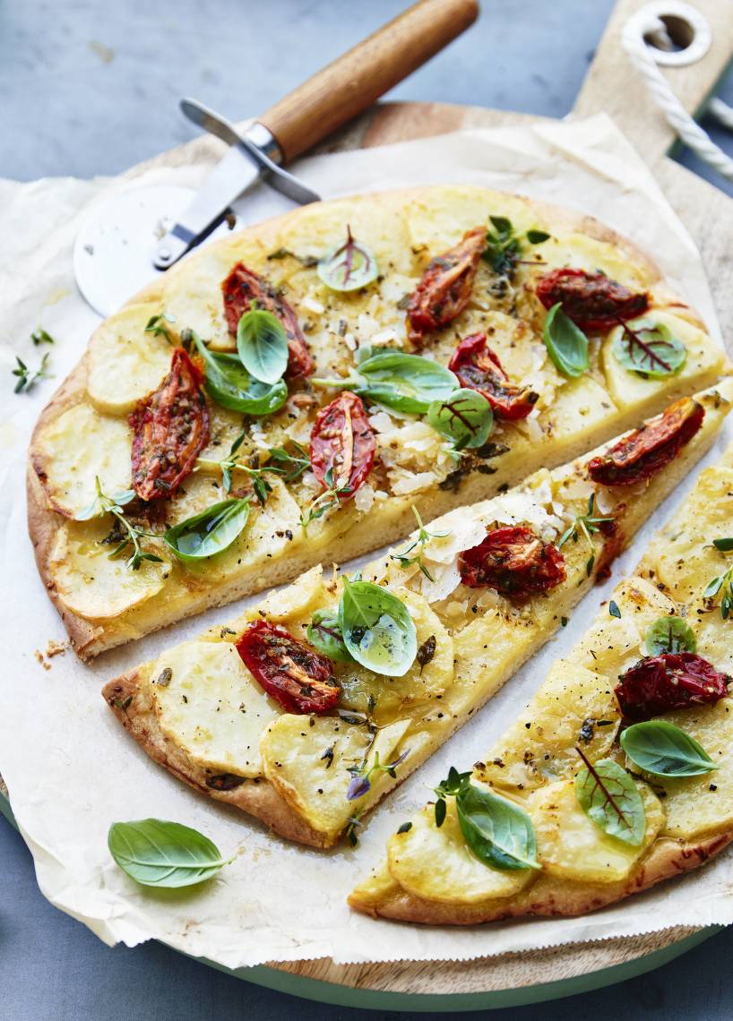 Pizza Bianca mit Kartoffeln