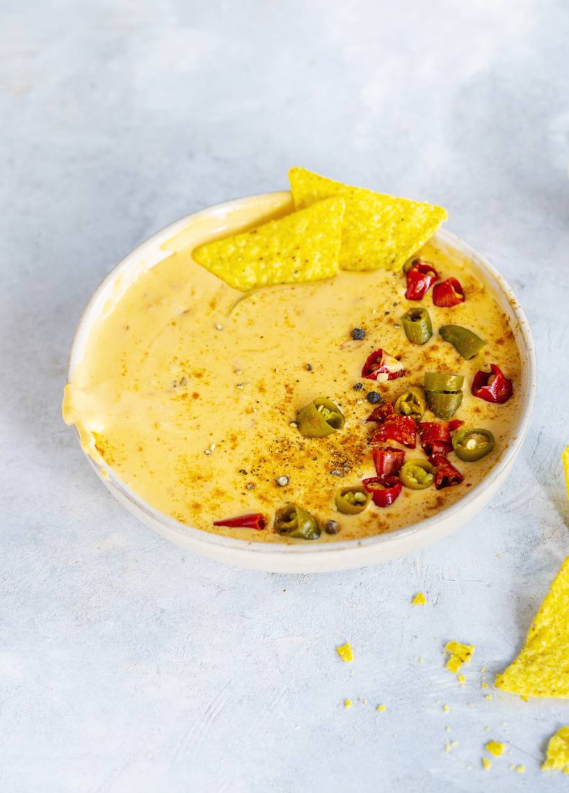 Scharfer Nacho Käse Dip mit dem Monsieur Cuisine