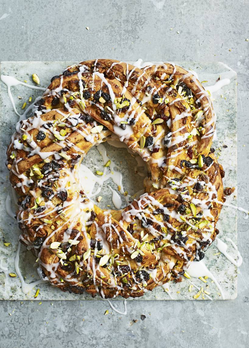 Stollenkranz mit Pistazien