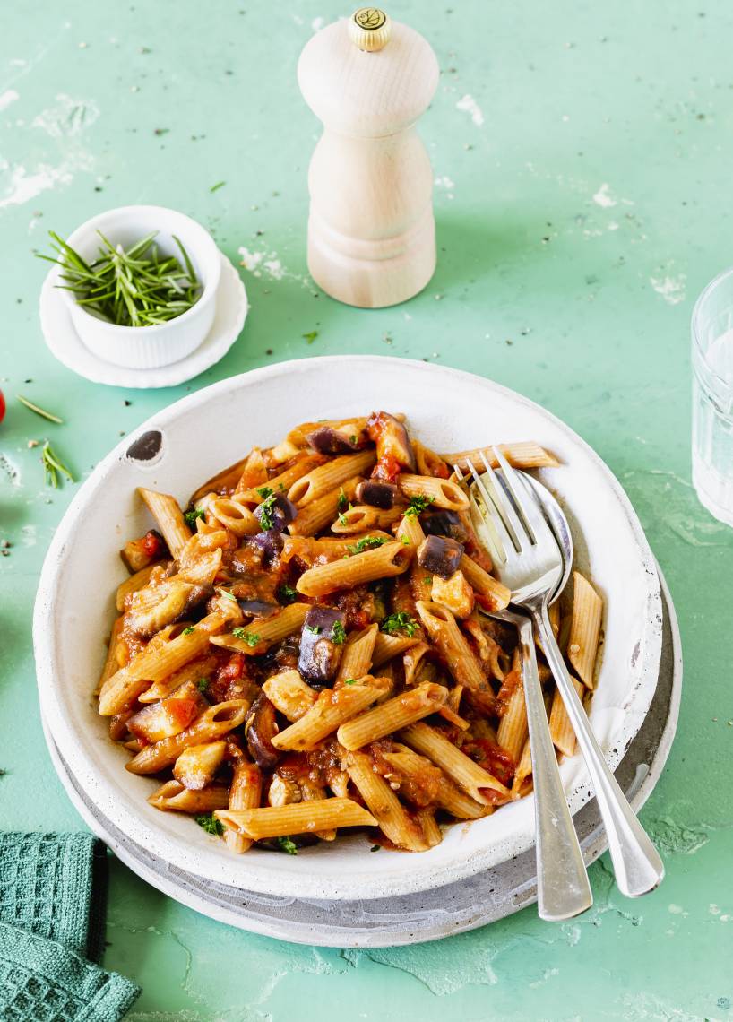 Vegane Pasta mit Tomatensoße