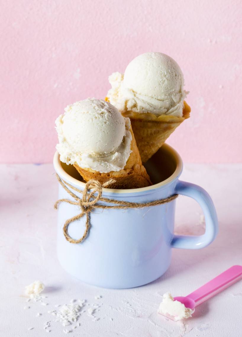 Veganes "Raffaello"-Eis