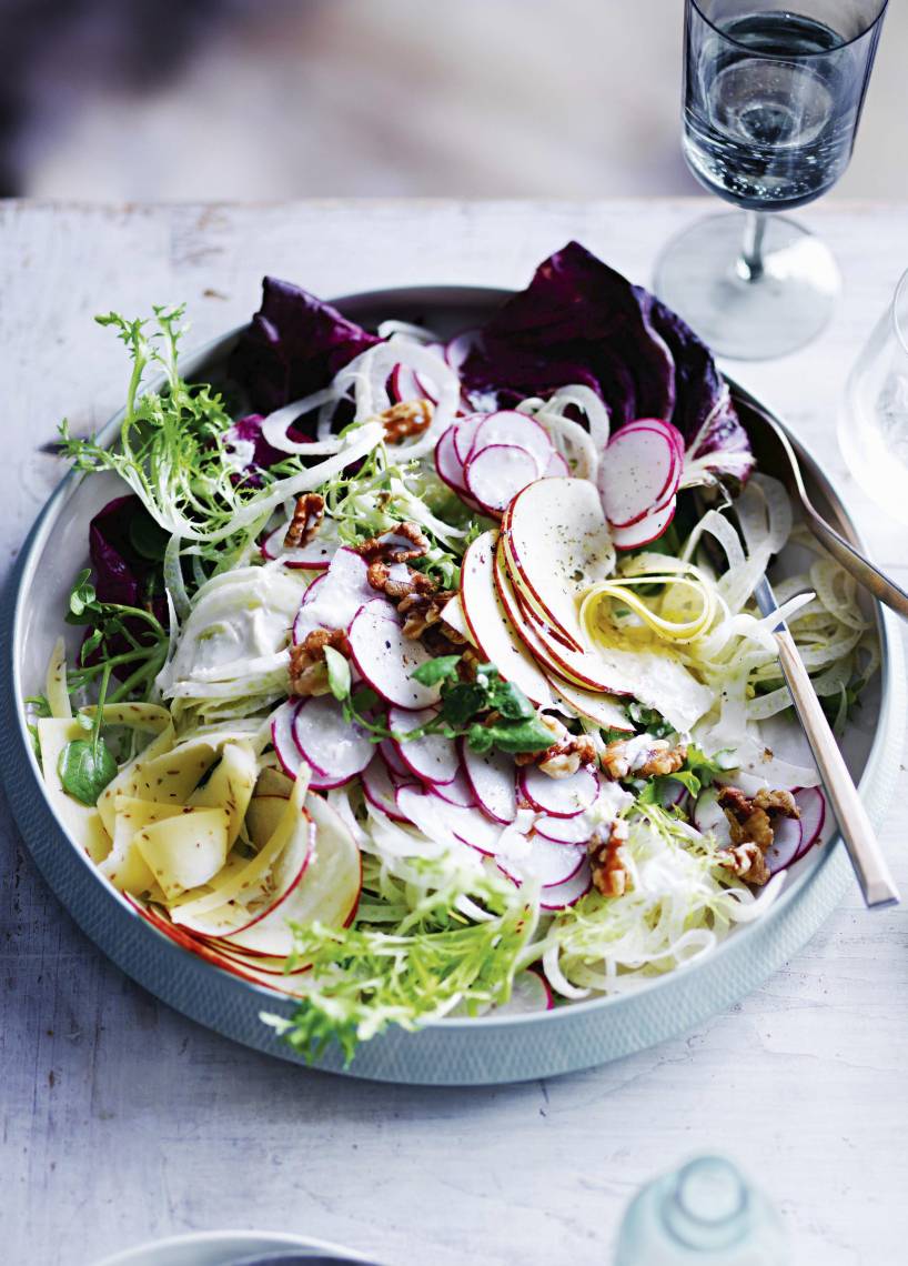 Wintersalat mit Buttermilchdressing