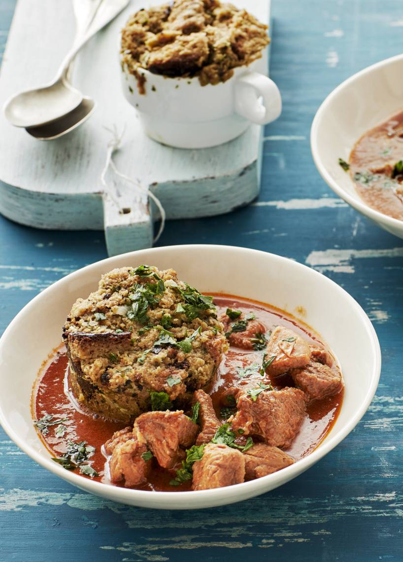Bierfleisch mit Tassenknödeln