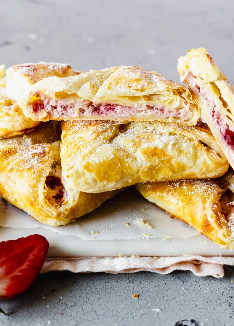 Erdbeer-Quarktaschen