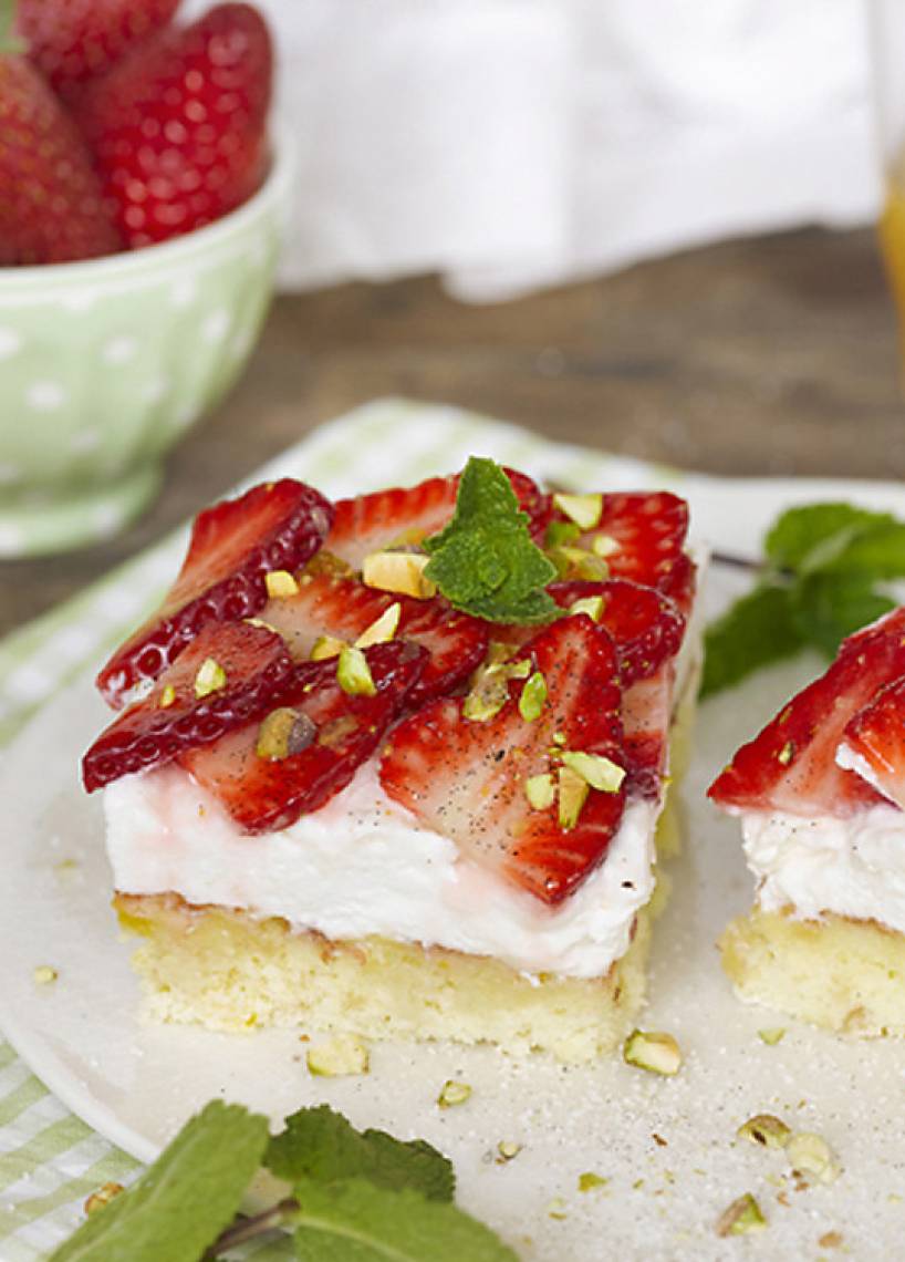 Erdbeerkuchen vom Blech