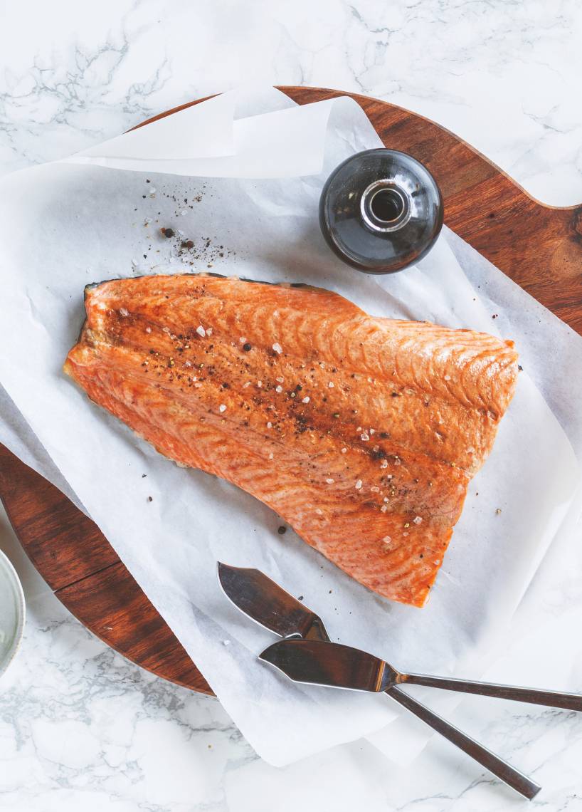 Lachs aus dem Dampfgaraufsatz