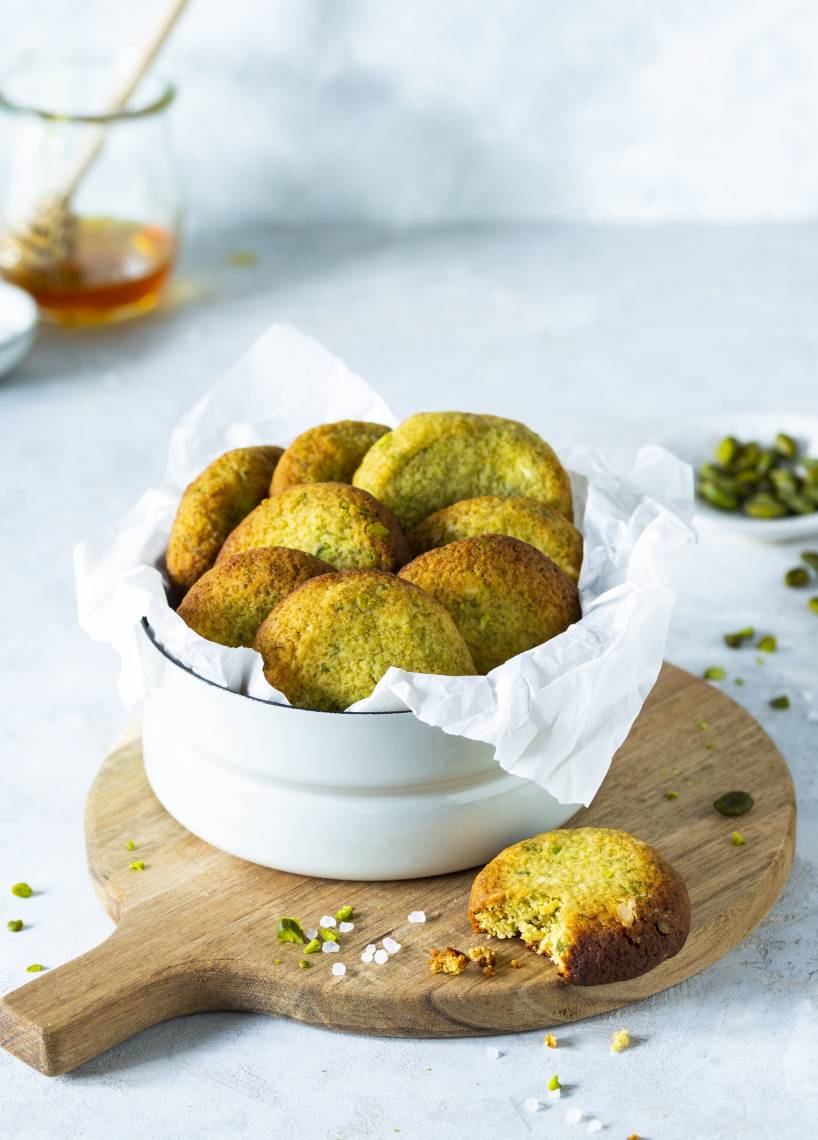 Salted Honey Pistacchio Cookies
