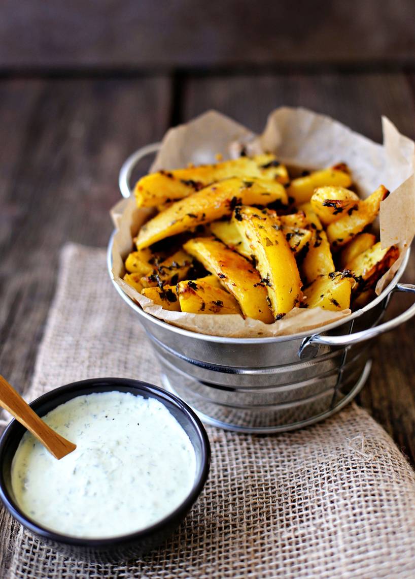 Potato Wedges mit Sour Cream