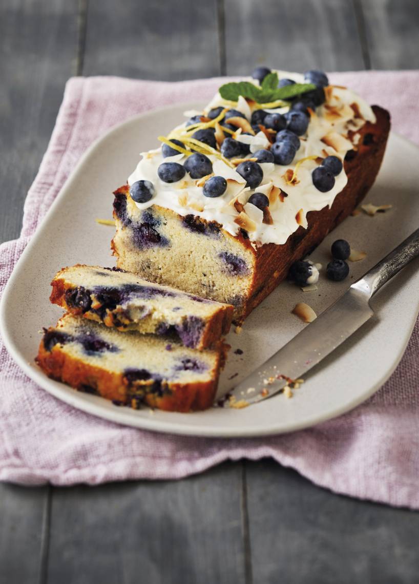 Kastenkuchen mit Blaubeeren