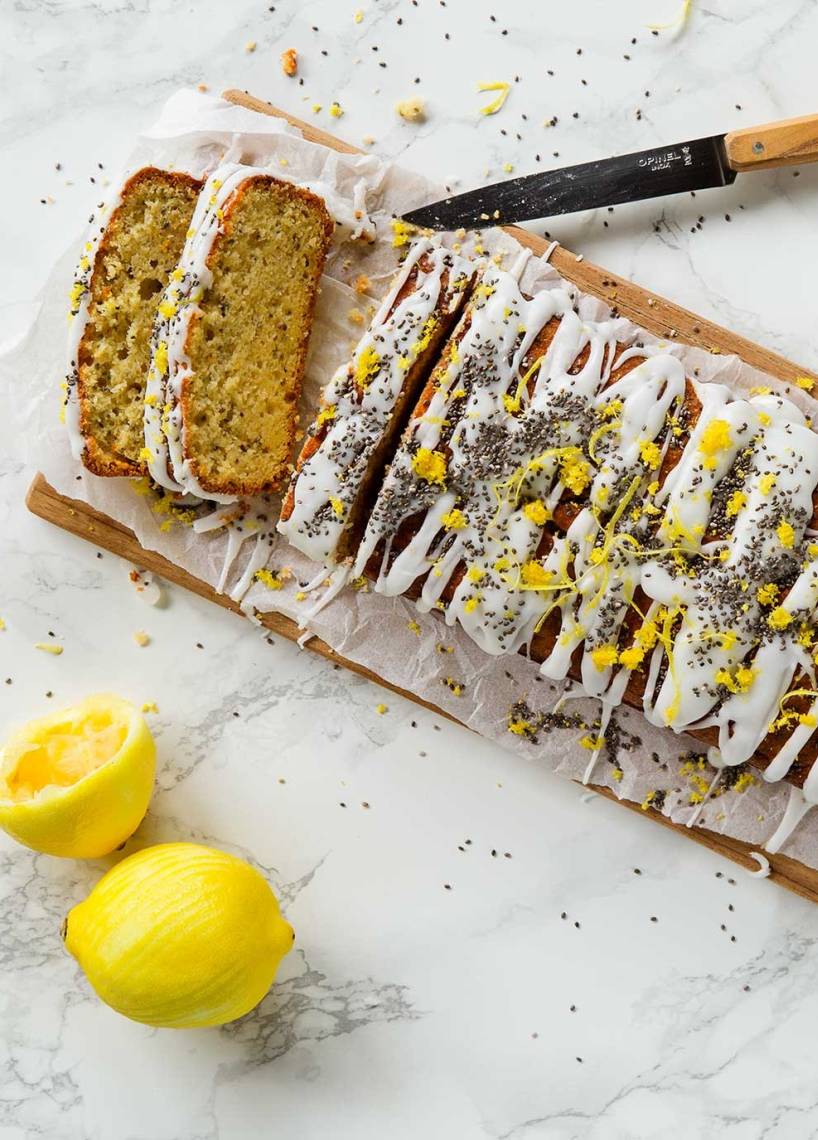 Low-Carb-Zitronenkuchen mit Chiasamen