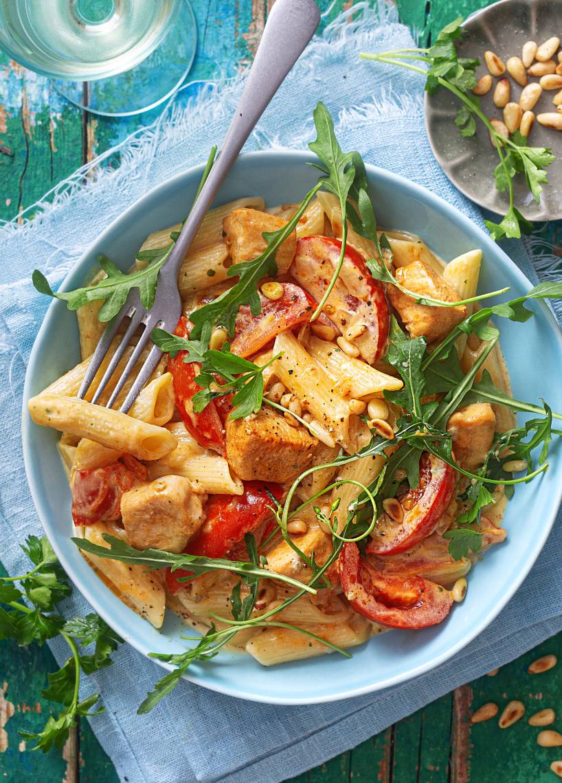 Nudeln in Gorgonzola-Soße