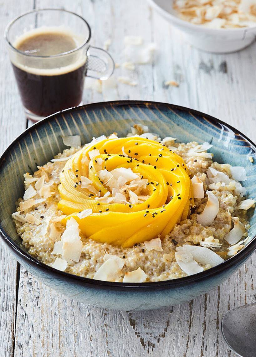 Quinoa-Porridge mit Mango