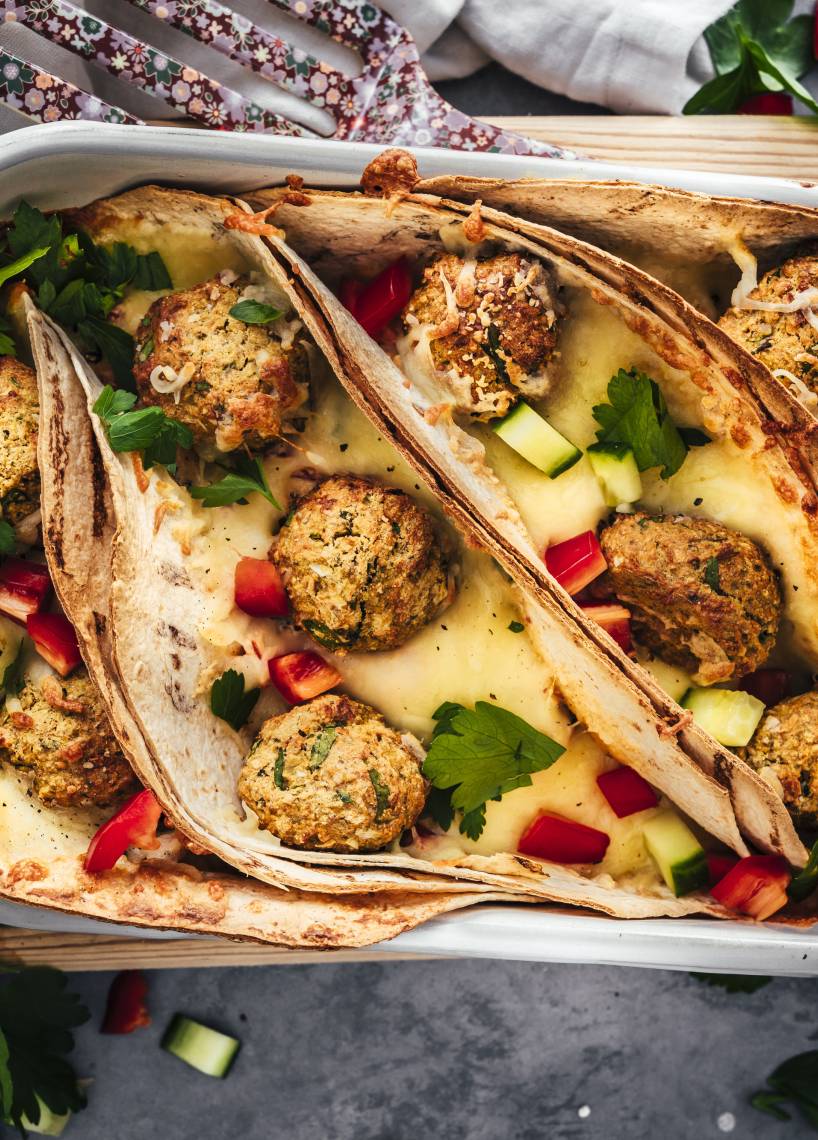 Falafel-Gratin