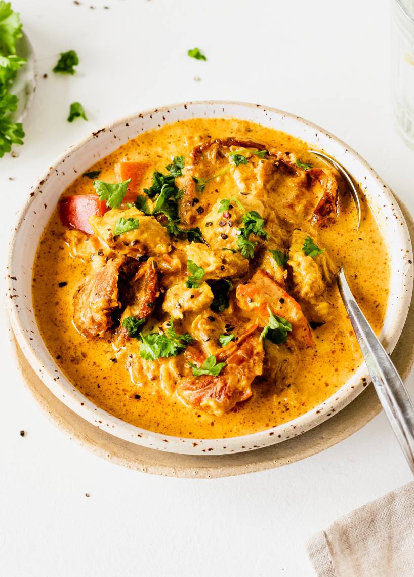 Cremige Hähnchen-Käse-Suppe