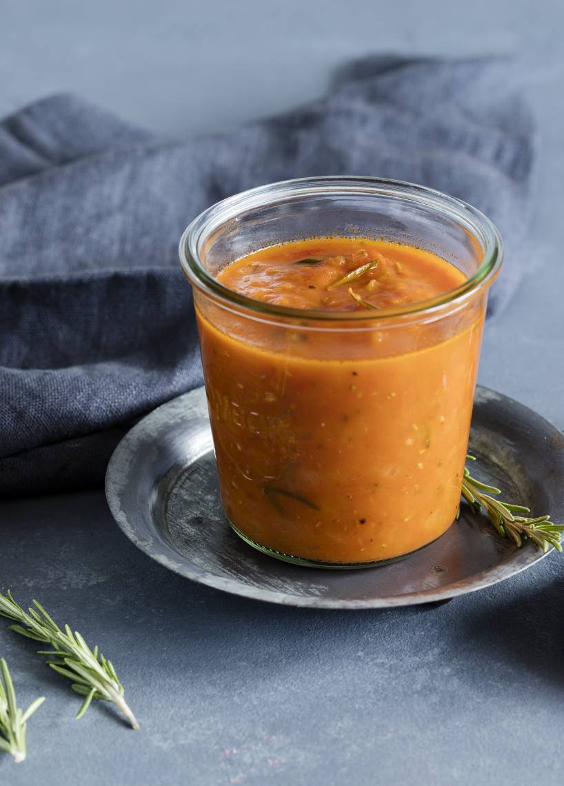 Tomatensugo auf Vorrat