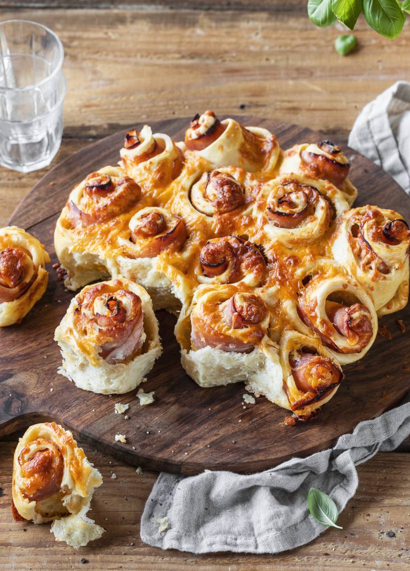 Schinken-Käse-Schnecken