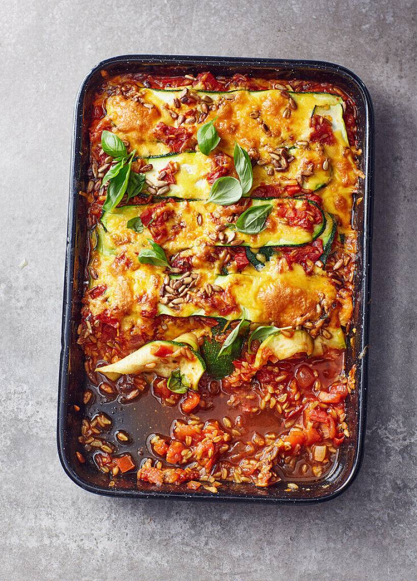 Schnelle Zucchini-Lasagne