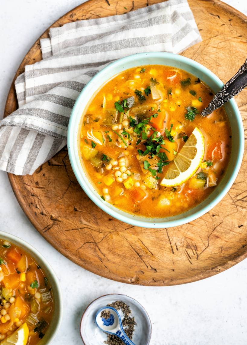 Hühnersuppe mit Gemüse