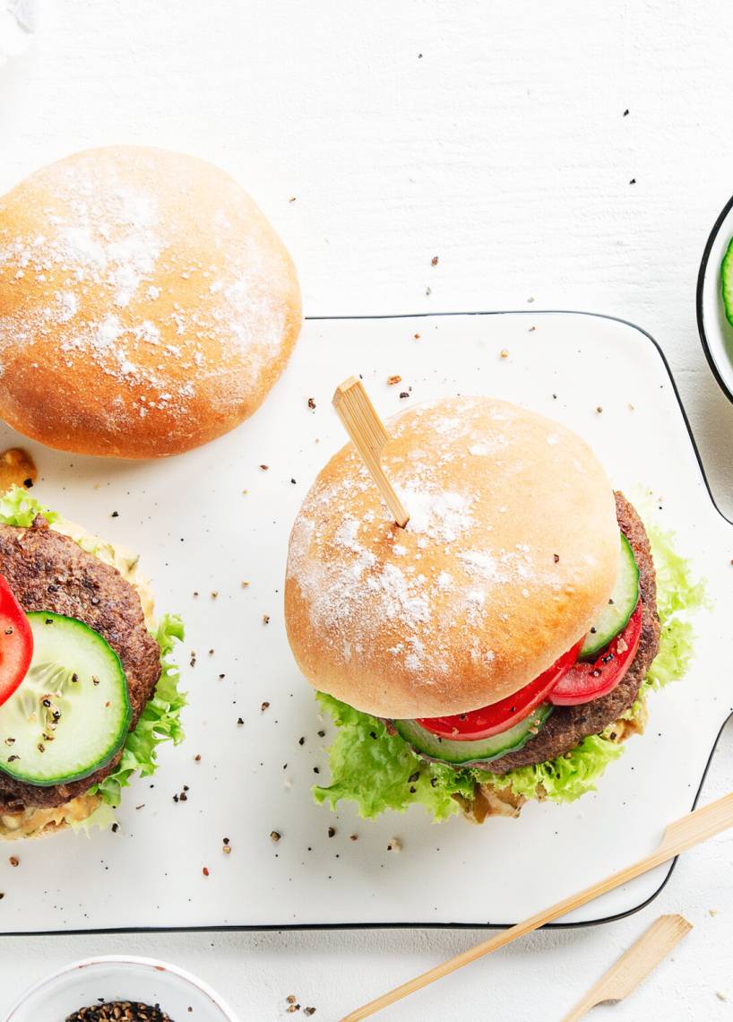 Selbst gemachter Burger