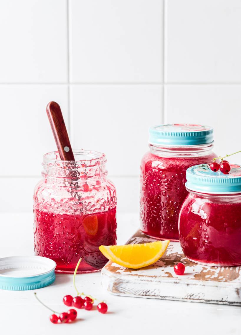 Rote Johannisbeerkonfitüre ohne Gelierzucker