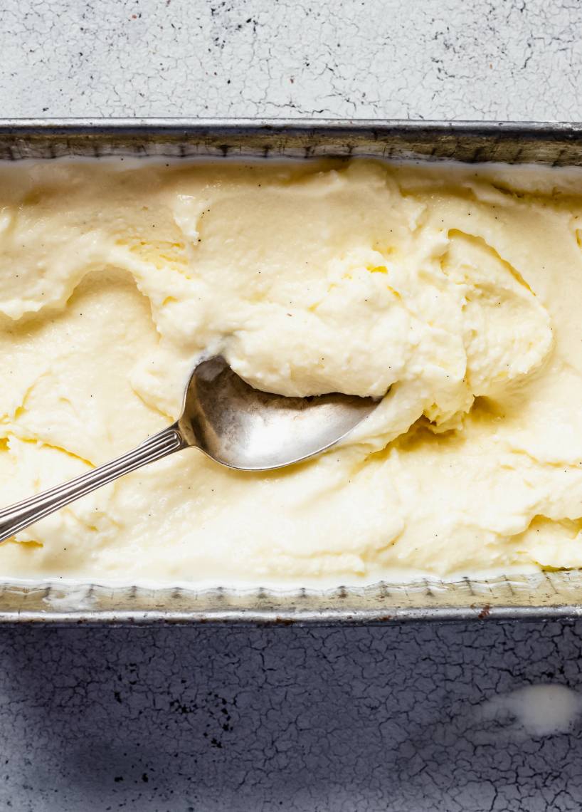 Klassisches Vanilleeis