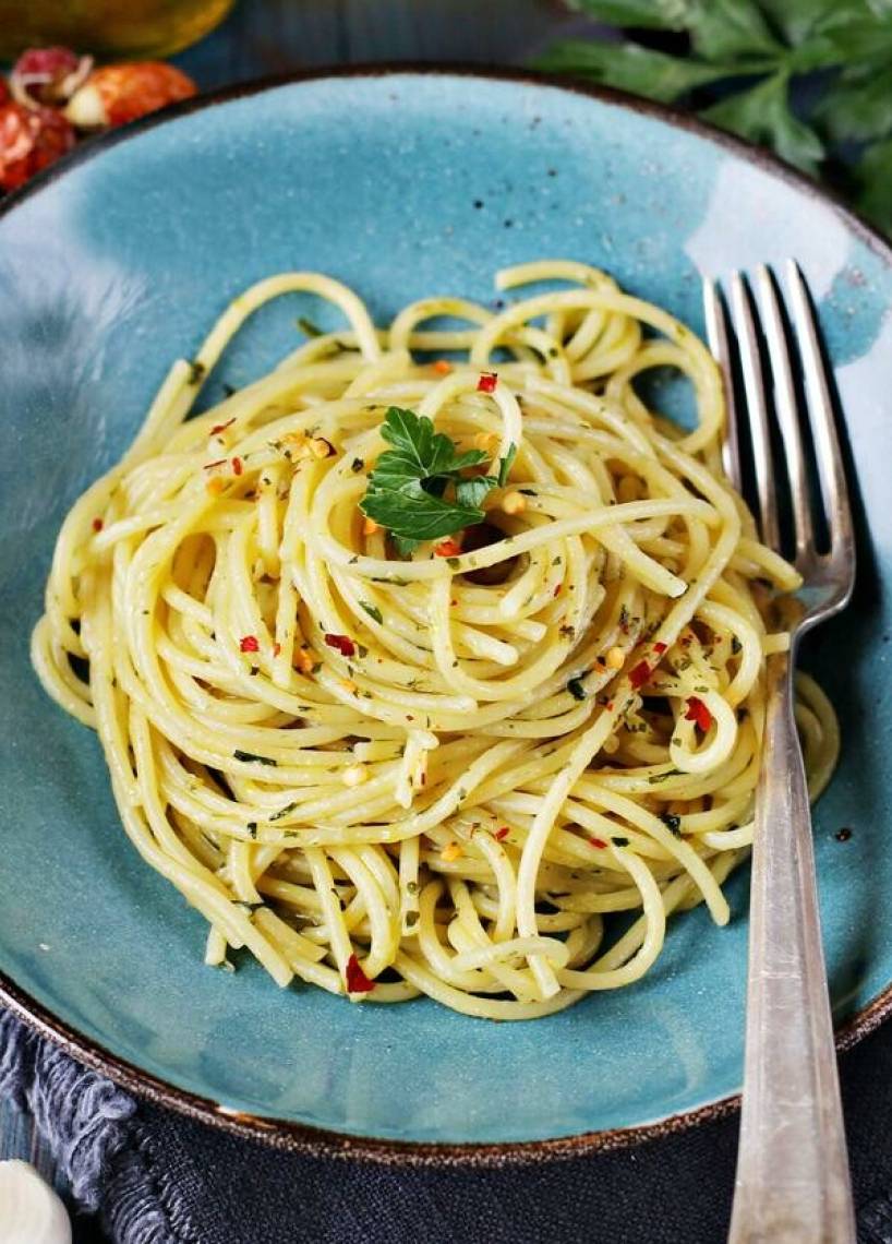 Spaghetti aglio, olio e peperoncino