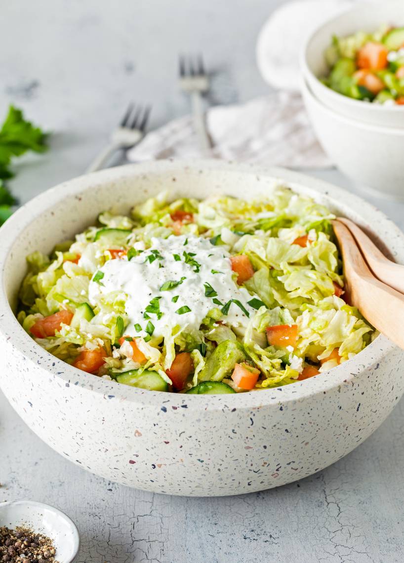 Griechischer Eisbergsalat