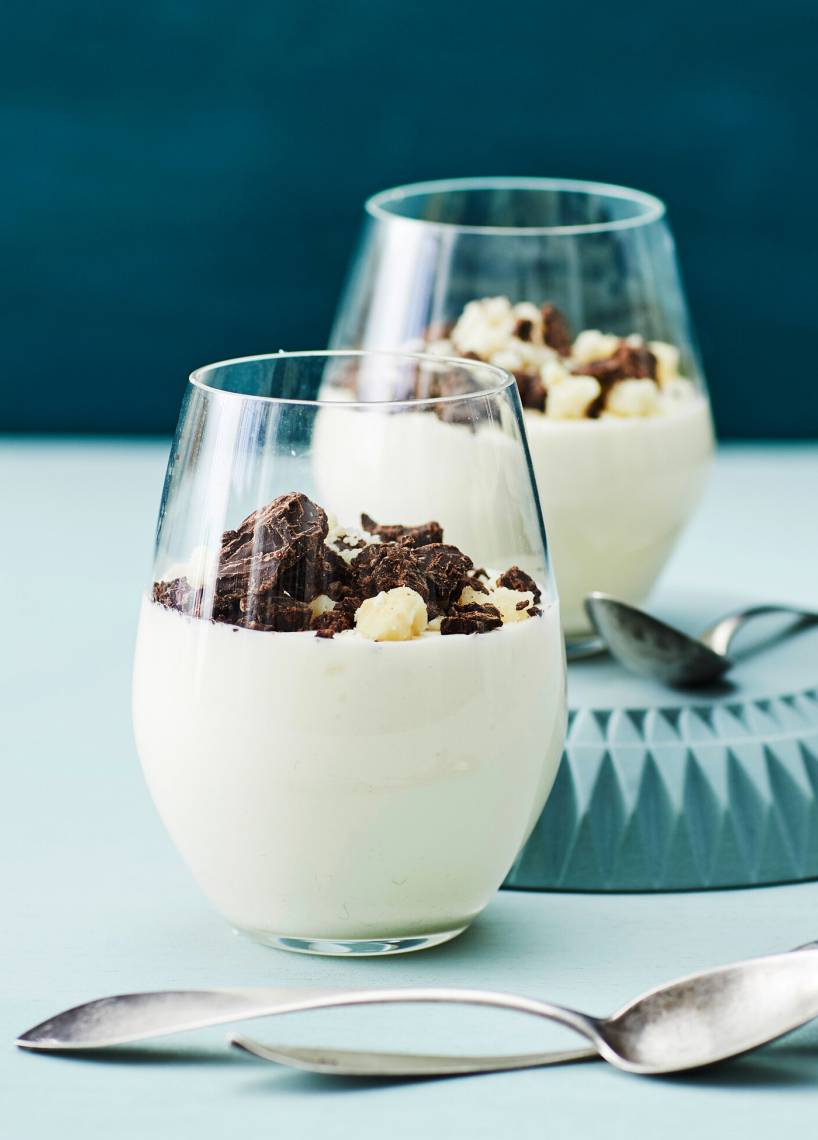 Weiße Schoko-Mousse